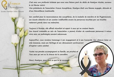 Décès de Roselyne Nicolas- Cliquez ici